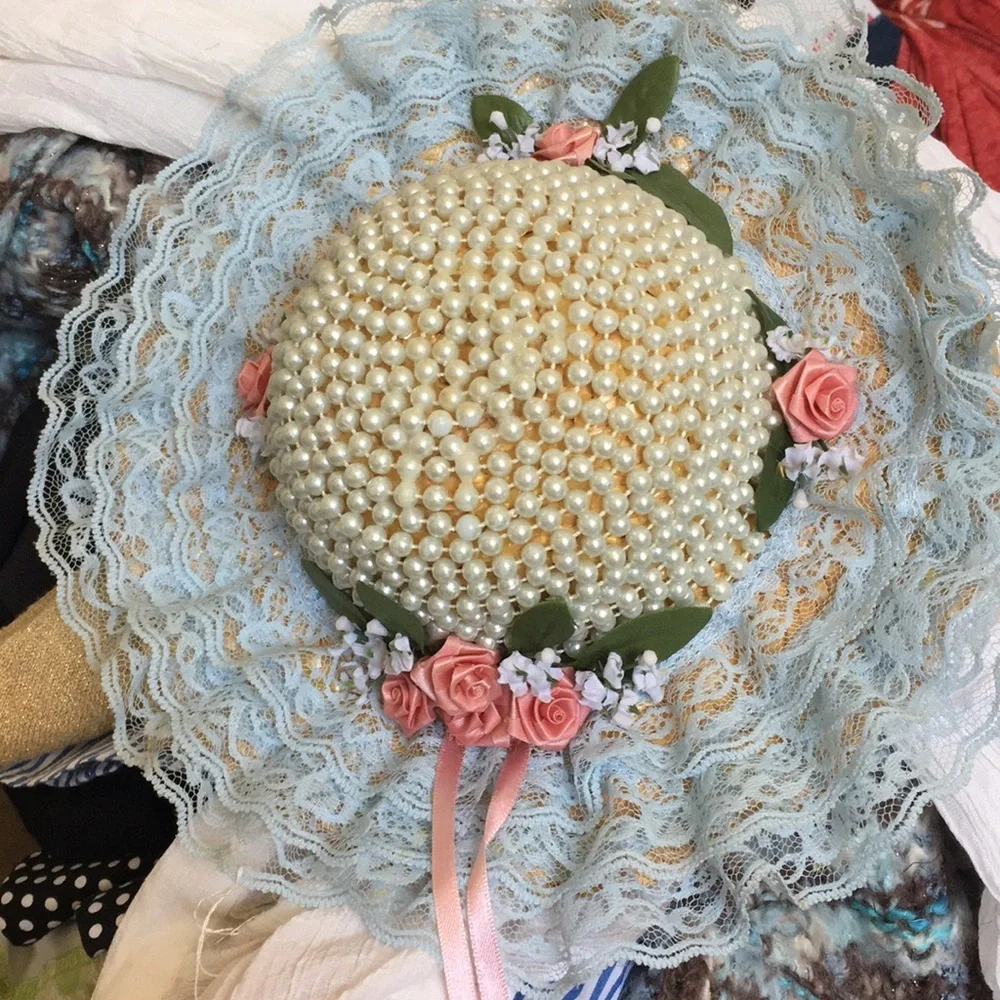 FINAL MARKDOWN DECORATIVE hanging wicker hat